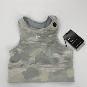 Nike Dri-fit sports bra gray camo gray Dri Fit yoga active racerback new XS